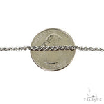 14k White gold Solid Rope Link Chain 2mm 26 inches 68792 - Image 4