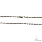 14k White gold solid rope chain 2mm 22 inches 68790 - Image 3