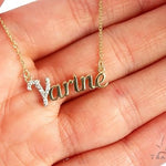 14k YG Custom 'Yarine' Name Pendant 65105 - Image 5