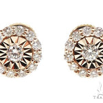 14k Gold Diamond Stud Earrings 64822 - Image 1