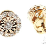 14k Gold Diamond Stud Earrings 64822 - Image 4