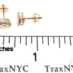 14k Gold Diamond Stud Earrings 64822 - Image 7