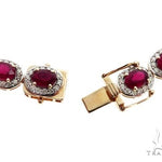 14k YG Ruby and Diamond Necklace 64745 - Image 4
