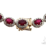 14k YG Ruby and Diamond Necklace 64745 - Image 5
