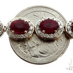 14k YG Ruby and Diamond Necklace 64745 - Image 6