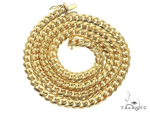 14k Yellow Gold Solid Miami Cuban 4.9mm  22 inches 68203 - Image 4