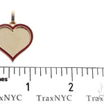 14k Yellow Gold 1 Inch Customizable Photo Heart Pendant 65043 - Image 5