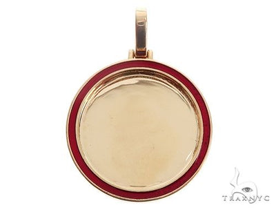 14k Yellow Gold 1 Inch Customizable Photo Pendant 65045 - Image 1