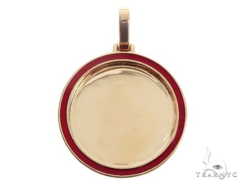 14k Yellow Gold 1 Inch Customizable Photo Pendant 65045 - Image 1