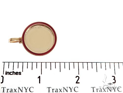 14k Yellow Gold 1 Inch Customizable Photo Pendant 65045 - Image 6