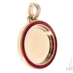 14k Yellow Gold 20mm Customizable Photo Pendant 65044 - Image 2