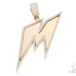 14k Yellow Gold Custom Made 'M' Pendant 65055 - Image 1