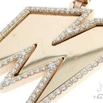 14k Yellow Gold Custom Made 'M' Pendant 65055 - Image 4