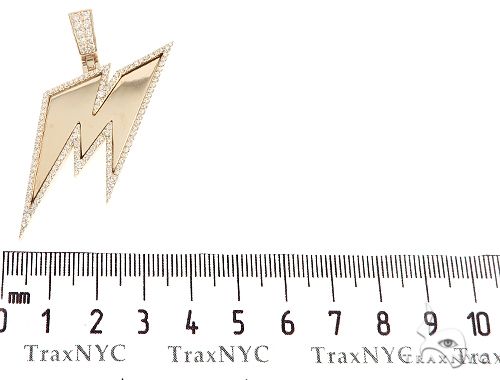 14k Yellow Gold Custom Made 'M' Pendant 65055 - Image 6