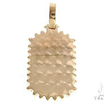 14k Yellow Gold Customizable Dog Tag Pendant 64643 - Image 3