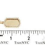 14k Yellow Gold Customizable Dog Tag Pendant 64643 - Image 7