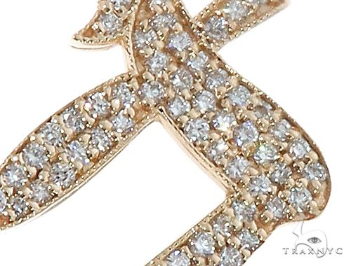 14k Yellow Gold Diamond Pendant 64646 - Image 4