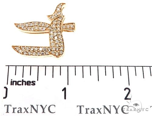 14k Yellow Gold Diamond Pendant 64646 - Image 7