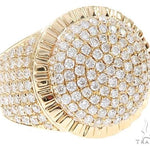 14k Yellow Gold Diamond Dome Men's Ring 65083 - Image 1