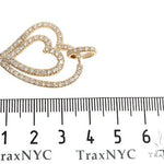 14k Yellow Gold Diamond Heart Pendant 64669 - Image 6