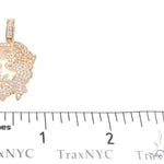 14k Yellow Gold Diamond Jesus Pendant 65134 - Image 6