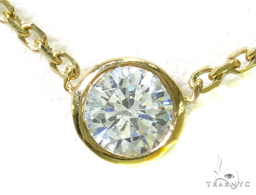 14k Yellow Gold Necklace-39998 - Image 4