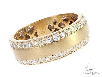 14k Yellow Gold Diamond Ring Wedding Band 65070 - Image 1