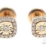 14k Gold Diamond Stud Earrings 64901 - Image 1
