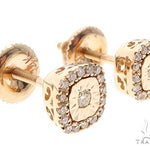 14k Gold Diamond Stud Earrings 64901 - Image 2