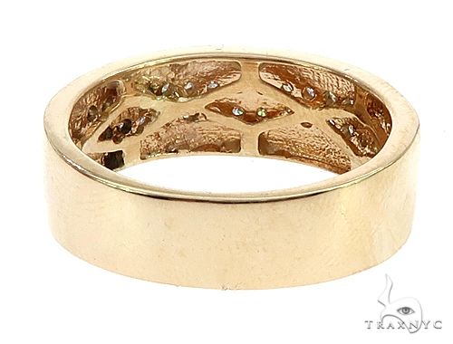 14k Yellow Gold Diamond Wedding Band 66184 - Image 4