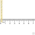 14k Yellow Gold Solid Curb Link Chain 4mm 20 inches   68271 - Image 5
