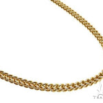 14k Yellow Gold Hollow Franco Link Chain 22 Inches 4mm 70565 - Image 2