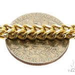 14k Yellow Gold Hollow Franco Link Chain 22 Inches 4mm 70565 - Image 3