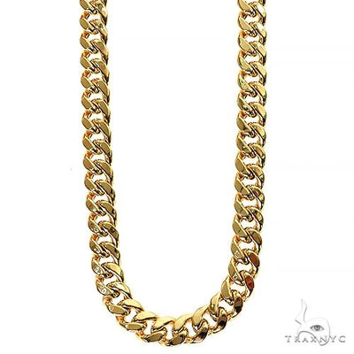 14k Yellow Gold Hollow Miami Cuban Link Chain 6.6mm 24 inches 69643 - Image 1