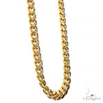 14k Yellow Gold Hollow Miami Cuban Link Chain 6.6mm 26 inches 69644 - Image 2