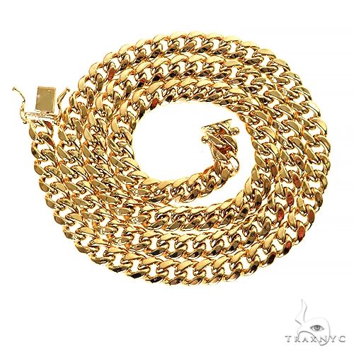 14k Yellow Gold Hollow Miami Cuban Link Chain 6.6mm 26 inches 69644 - Image 3