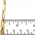 14k Yellow Gold Hollow Paperclip 6.5mm 22 inches 68346 - Image 4