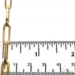 14k Yellow Gold Hollow Paperclip bracelet 6.5mm 8.5 inches   68349 - Image 3