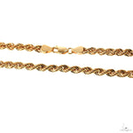 14k Yellow Gold Hollow Rope Link Chain 4.7mm 20 Inches 70071 - Image 4