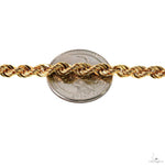 14k Yellow Gold Hollow Rope Link Chain 4.7mm 20 Inches 70071 - Image 5