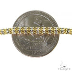 14k Yellow Gold Iced Link Chain 3.8mm 24 inches 70560 - Image 3