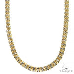 14k Yellow Gold Iced Link Chain 4.8mm 22 Inches 69790 - Image 1