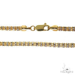 14k Yellow Gold Iced Link Chain 4.8mm 24 Inches 70275 - Image 4