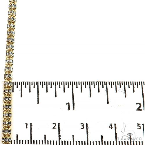 14k Yellow Gold Iced Link Chain 3.4mm 22 inches 70274 - Image 5