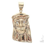 14k Yellow Gold Jesus Pendant 35495 - Image 1