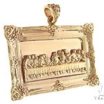 14k Yellow Gold Last Supper Pendant 44366 - Image 2