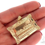 14k Yellow Gold Last Supper Pendant 44366 - Image 5