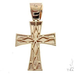 14k Yellow Gold Masterpiece Cross 65100 - Image 3