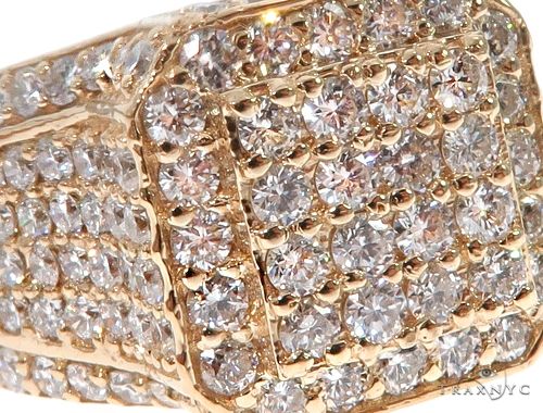 14k Yellow Gold Men's Diamond Ring 64665 - Image 5