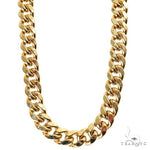 14k Yellow Gold Miami Cuban Hollow Chain 22 Inches 7.5mm 64812 - Image 1